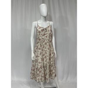 Reistor 'Sunset' Pink Scenes Strappy Midi Dress Size S - NWT